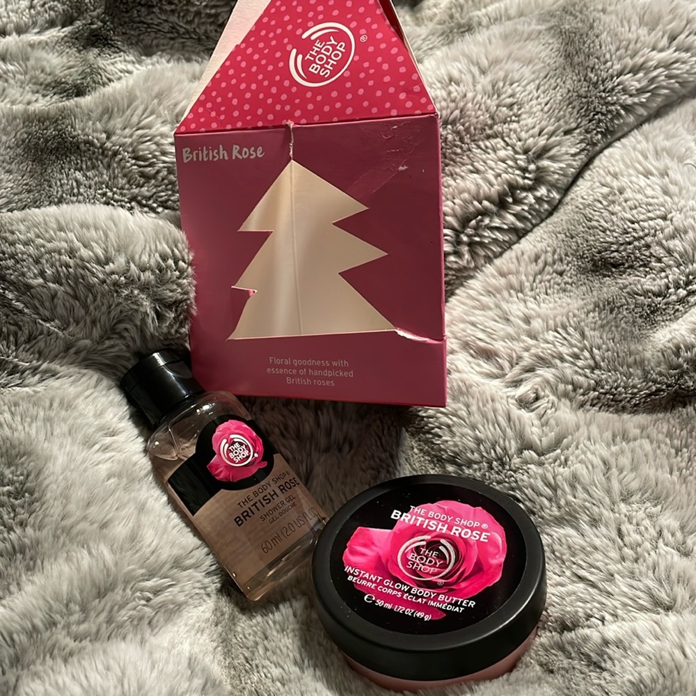 The body shop British rose gift set